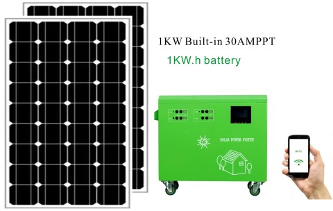 All in one portable solar generator
